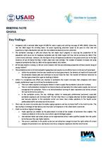 Ghana Human Resources capacity gap assessment. Briefing note